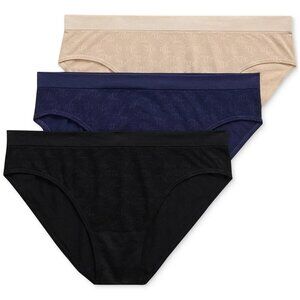 #544 Lauren Ralph Lauren Monogram Mesh Jacquard 3-Pack Bikini Underwear